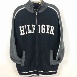 Vintage Hilfiger cotton knit full zip